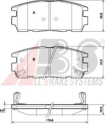 A.B.S. 37583 OE - Kit pastiglie freno, Freno a disco autozon.pro