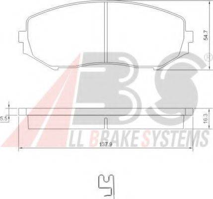 A.B.S. 37531 OE - Kit pastiglie freno, Freno a disco autozon.pro