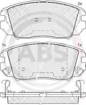 Sangsin Brake SP1202 - Kit pastiglie freno, Freno a disco autozon.pro