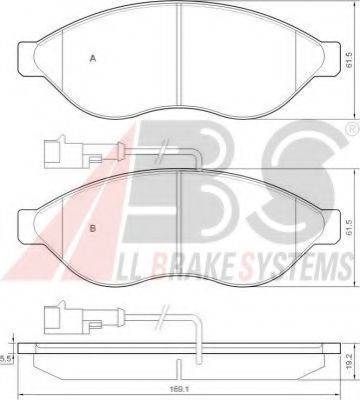 A.B.S. 37577 OE - Kit pastiglie freno, Freno a disco autozon.pro