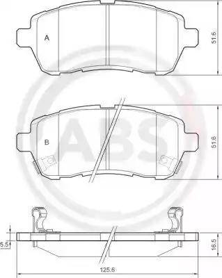 A.B.S. 37656 - Kit pastiglie freno, Freno a disco autozon.pro