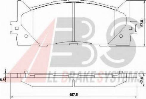 A.B.S. 37677 OE - Kit pastiglie freno, Freno a disco autozon.pro