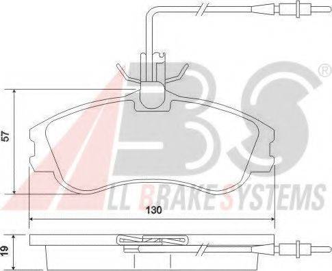 A.B.S. 37016 OE - Kit pastiglie freno, Freno a disco autozon.pro