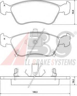 A.B.S. 37029 OE - Kit pastiglie freno, Freno a disco autozon.pro