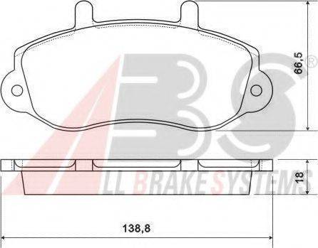 A.B.S. 37111 OE - Kit pastiglie freno, Freno a disco autozon.pro