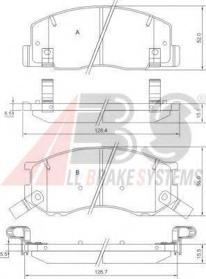 A.B.S. 37399 OE - Kit pastiglie freno, Freno a disco autozon.pro