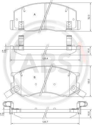 A.B.S. 37399 - Kit pastiglie freno, Freno a disco autozon.pro