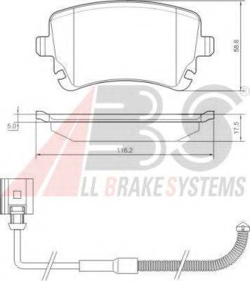 A.B.S. 37368 OE - Kit pastiglie freno, Freno a disco autozon.pro