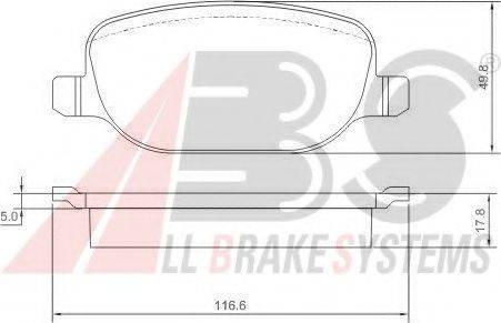 A.B.S. 37317 OE - Kit pastiglie freno, Freno a disco autozon.pro