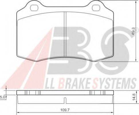 A.B.S. 37388 OE - Kit pastiglie freno, Freno a disco autozon.pro