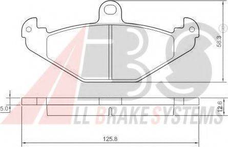 A.B.S. 37327 OE - Kit pastiglie freno, Freno a disco autozon.pro