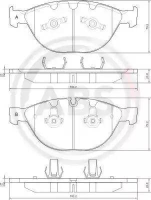 A.B.S. 37370 - Kit pastiglie freno, Freno a disco autozon.pro