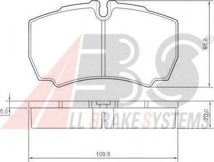 A.B.S. 37298 OE - Kit pastiglie freno, Freno a disco autozon.pro