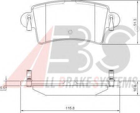 A.B.S. 37289 OE - Kit pastiglie freno, Freno a disco autozon.pro