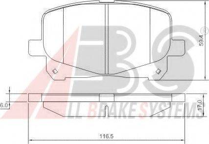 A.B.S. 37229 OE - Kit pastiglie freno, Freno a disco autozon.pro