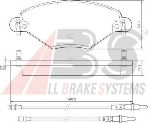 A.B.S. 37277 OE - Kit pastiglie freno, Freno a disco autozon.pro