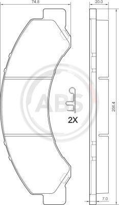 A.B.S. 37713 - Kit pastiglie freno, Freno a disco autozon.pro