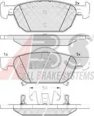 A.B.S. 37720 OE - Kit pastiglie freno, Freno a disco autozon.pro