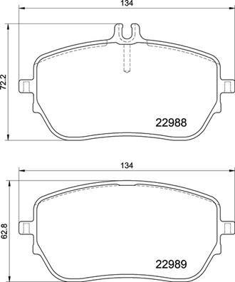 A.B.S. P50146 - Kit pastiglie freno, Freno a disco autozon.pro