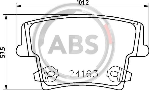 A.B.S. P11018 - Kit pastiglie freno, Freno a disco autozon.pro