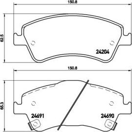 A.B.S. P83081 - Kit pastiglie freno, Freno a disco autozon.pro