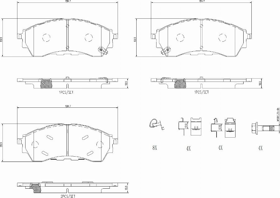 A.B.S. P 24 225 - Kit pastiglie freno, Freno a disco autozon.pro