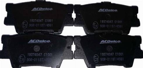 ACDelco 19374047 - Kit pastiglie freno, Freno a disco autozon.pro