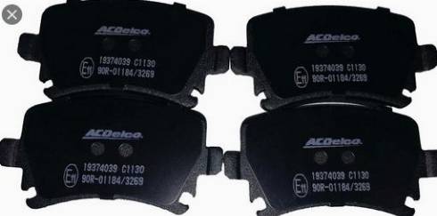 ACDelco 19374039 - Kit pastiglie freno, Freno a disco autozon.pro