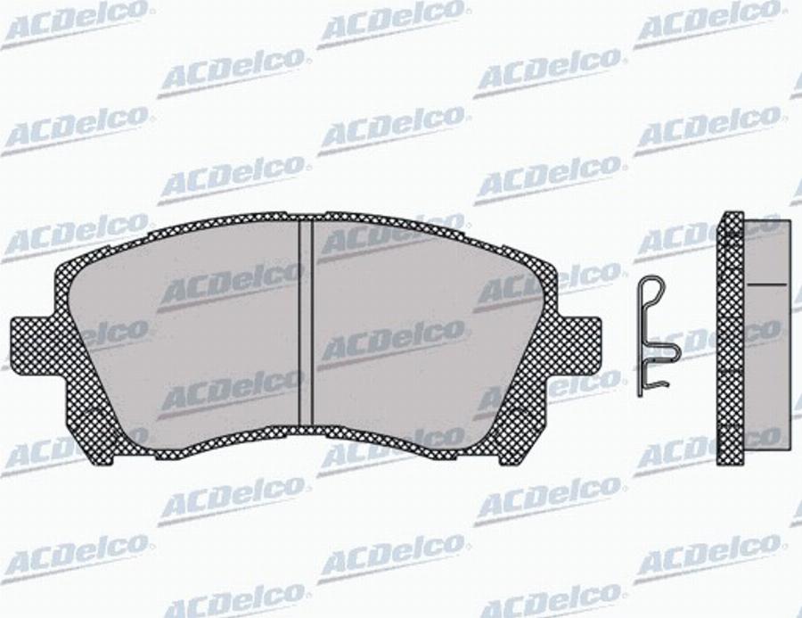 ACDelco AC994581D - Kit pastiglie freno, Freno a disco autozon.pro