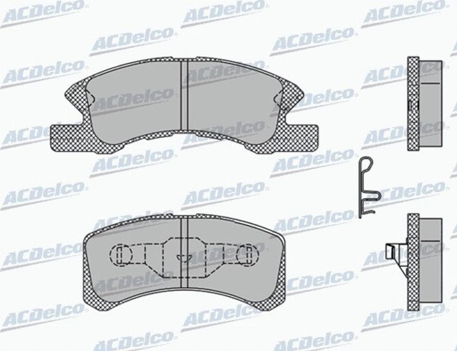 ACDelco AC949681D - Kit pastiglie freno, Freno a disco autozon.pro