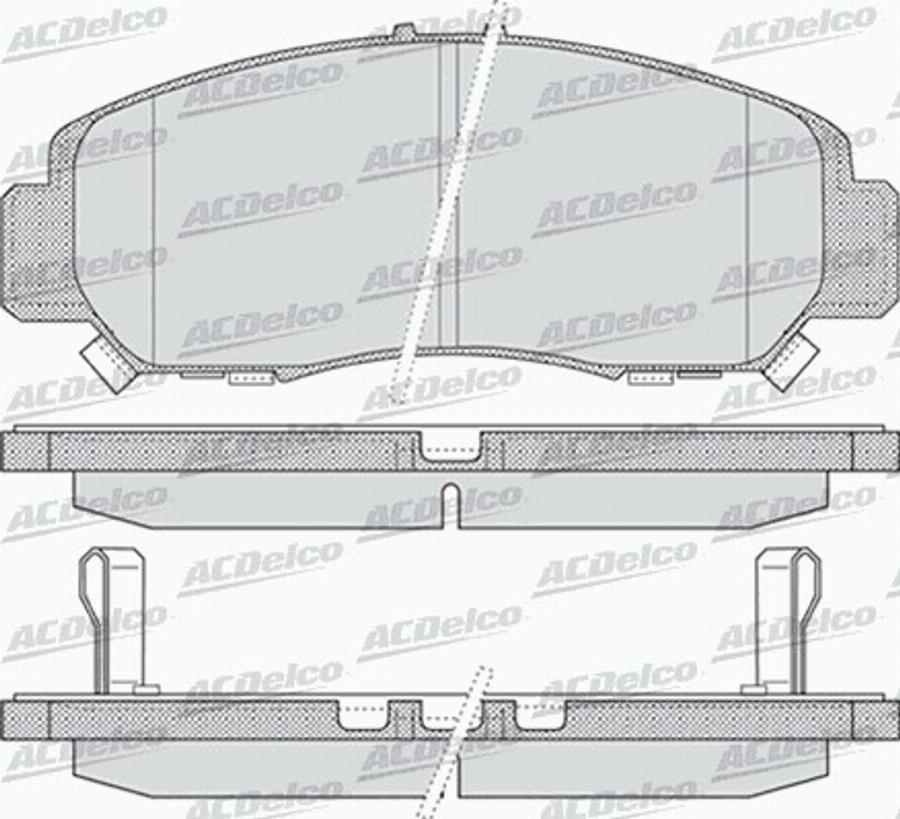 ACDelco AC947381D - Kit pastiglie freno, Freno a disco autozon.pro