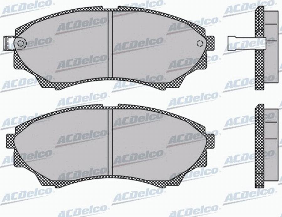 ACDelco AC969181D - Kit pastiglie freno, Freno a disco autozon.pro