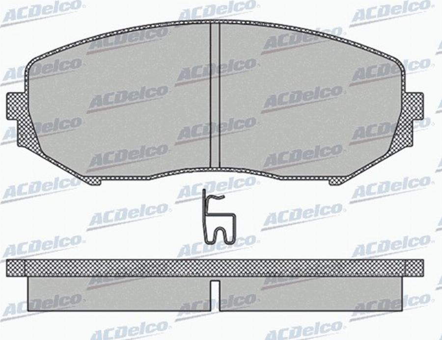 ACDelco AC939381D - Kit pastiglie freno, Freno a disco autozon.pro