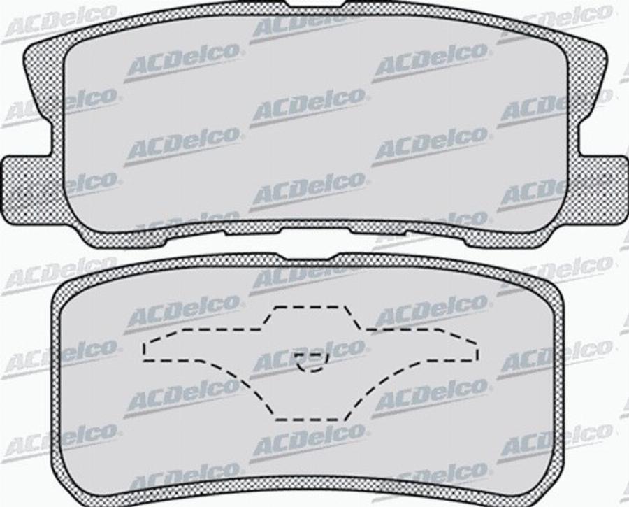 ACDelco AC930583D - Kit pastiglie freno, Freno a disco autozon.pro