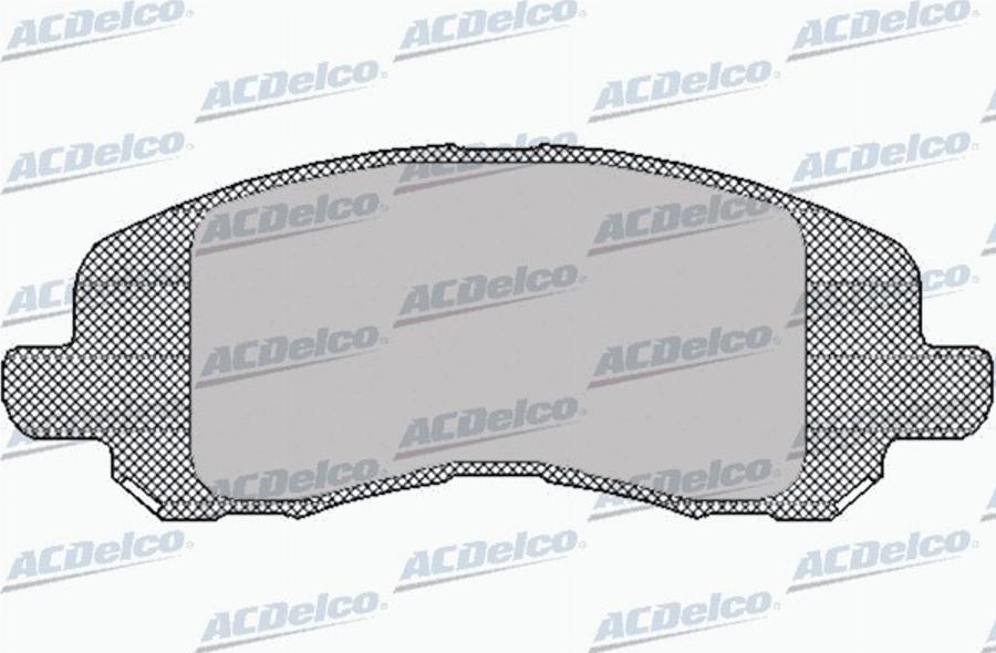 ACDelco AC973981D - Kit pastiglie freno, Freno a disco autozon.pro