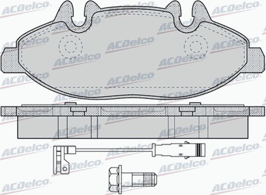 ACDelco AC973581D - Kit pastiglie freno, Freno a disco autozon.pro