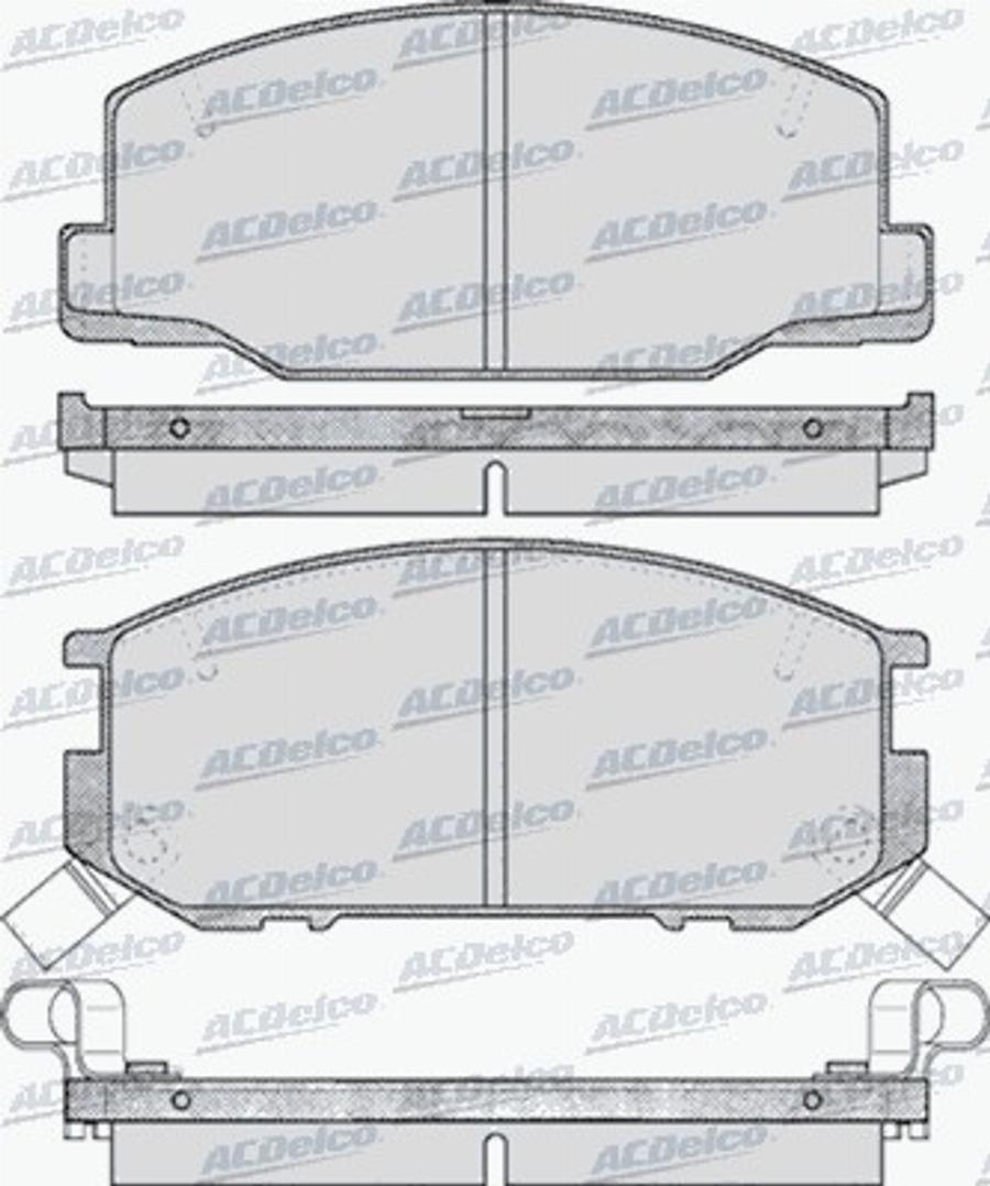 ACDelco AC499881D - Kit pastiglie freno, Freno a disco autozon.pro