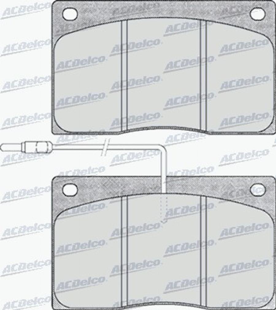 ACDelco AC494981D - Kit pastiglie freno, Freno a disco autozon.pro