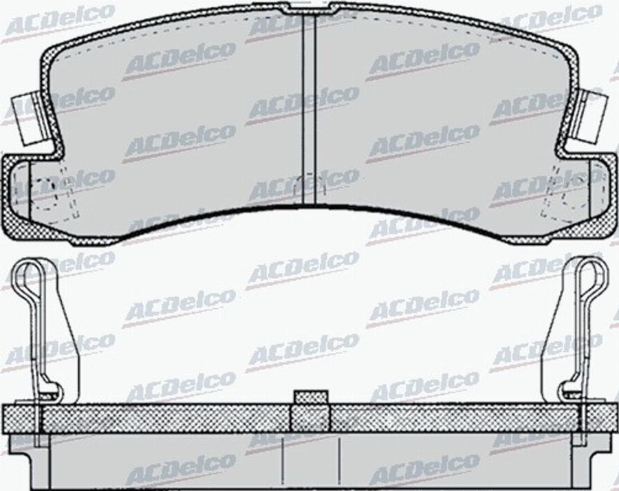 ACDelco AC496681D - Kit pastiglie freno, Freno a disco autozon.pro