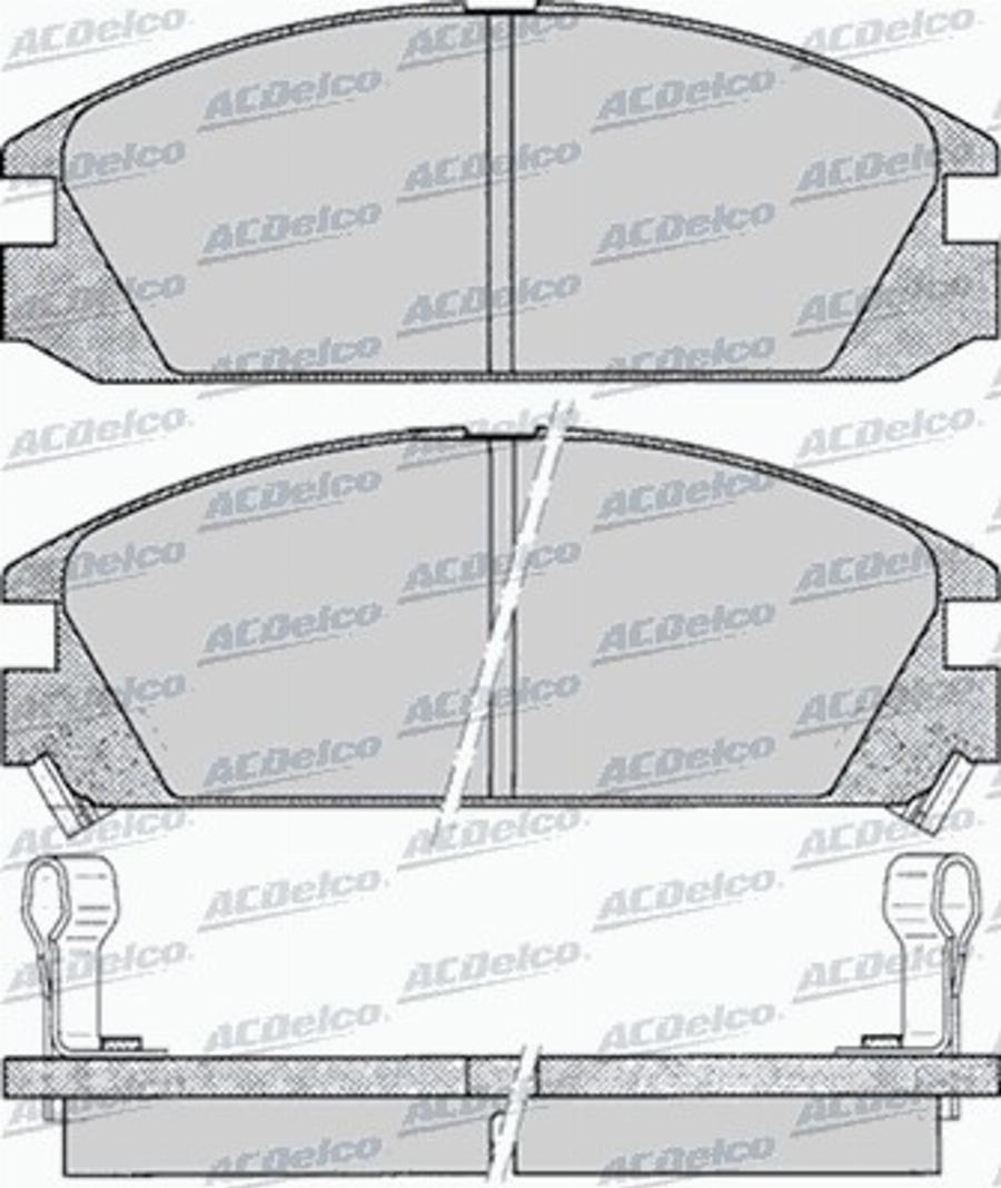 ACDelco AC496881D - Kit pastiglie freno, Freno a disco autozon.pro