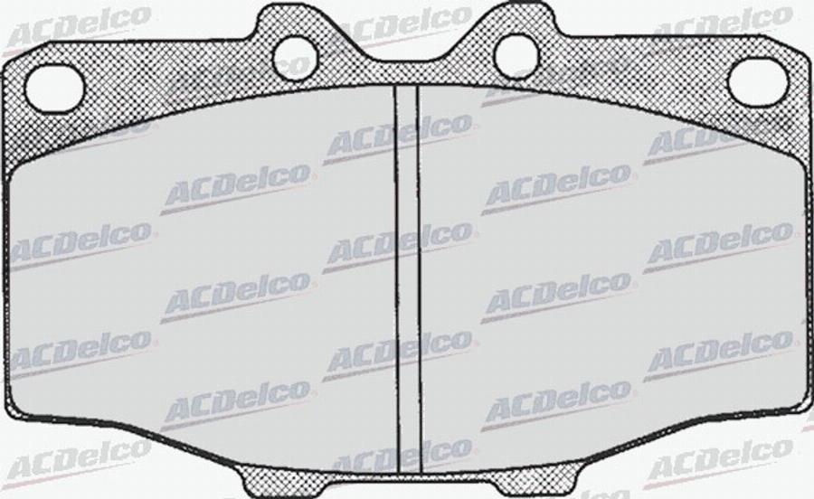 ACDelco AC497481D - Kit pastiglie freno, Freno a disco autozon.pro