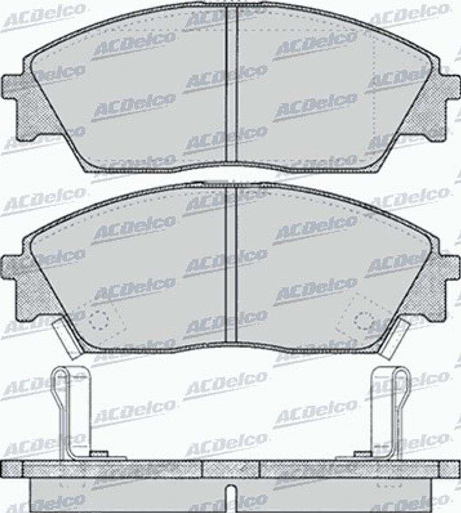 ACDelco AC444781D - Kit pastiglie freno, Freno a disco autozon.pro