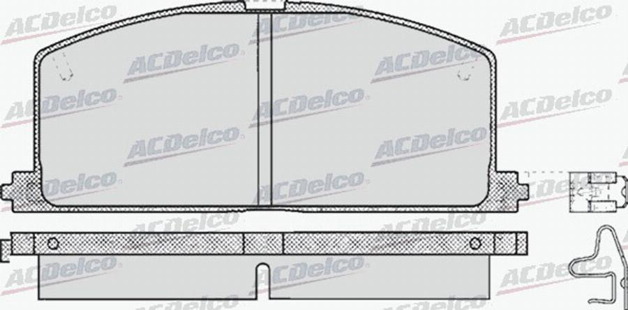 ACDelco AC440481D - Kit pastiglie freno, Freno a disco autozon.pro