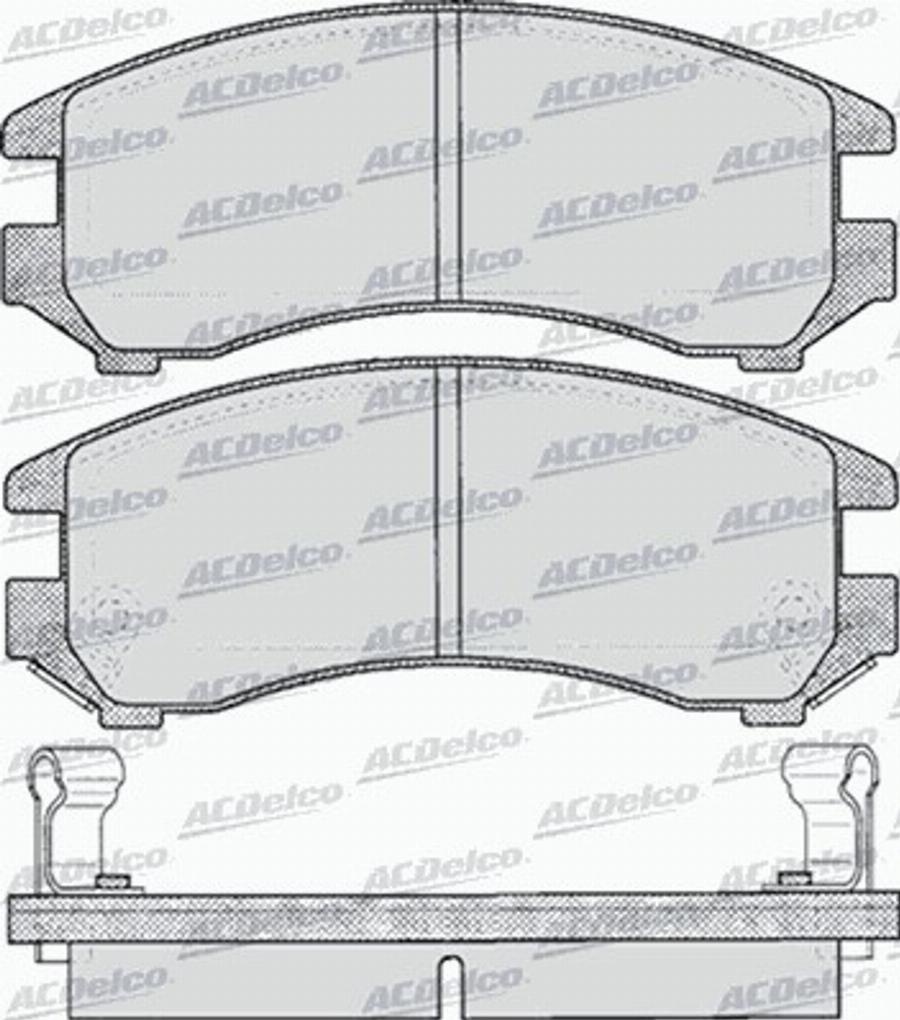 ACDelco AC443681D - Kit pastiglie freno, Freno a disco autozon.pro