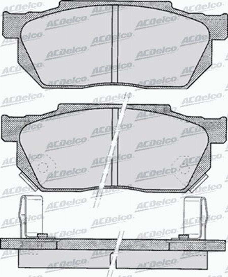 ACDelco AC447581D - Kit pastiglie freno, Freno a disco autozon.pro