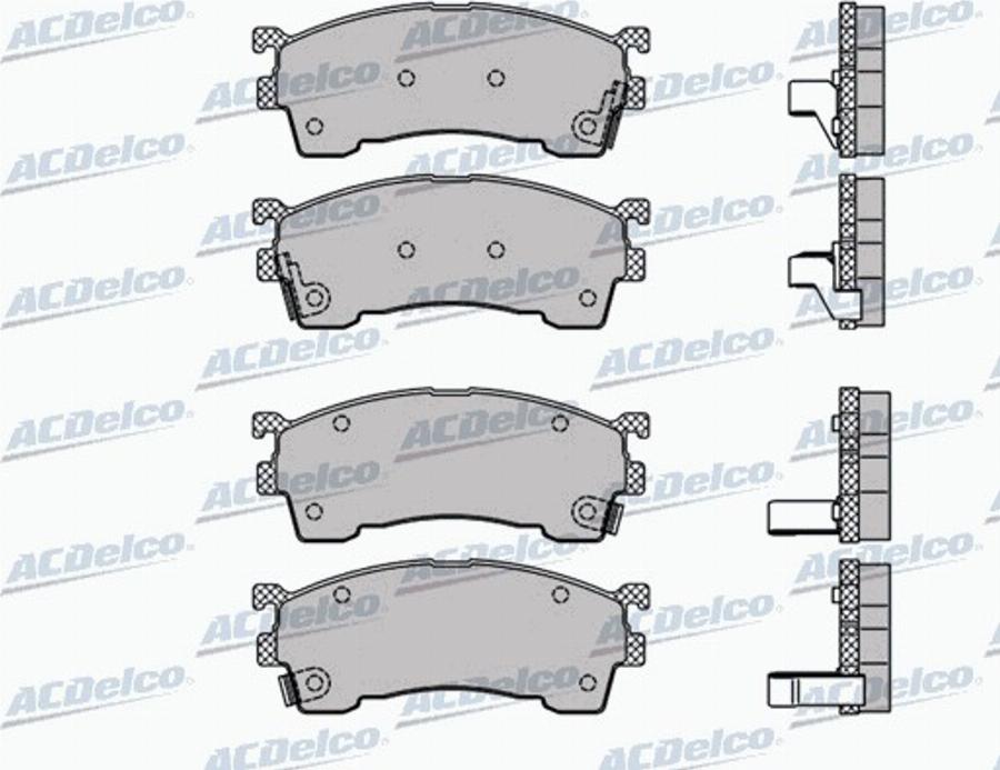 ACDelco AC459481D - Kit pastiglie freno, Freno a disco autozon.pro