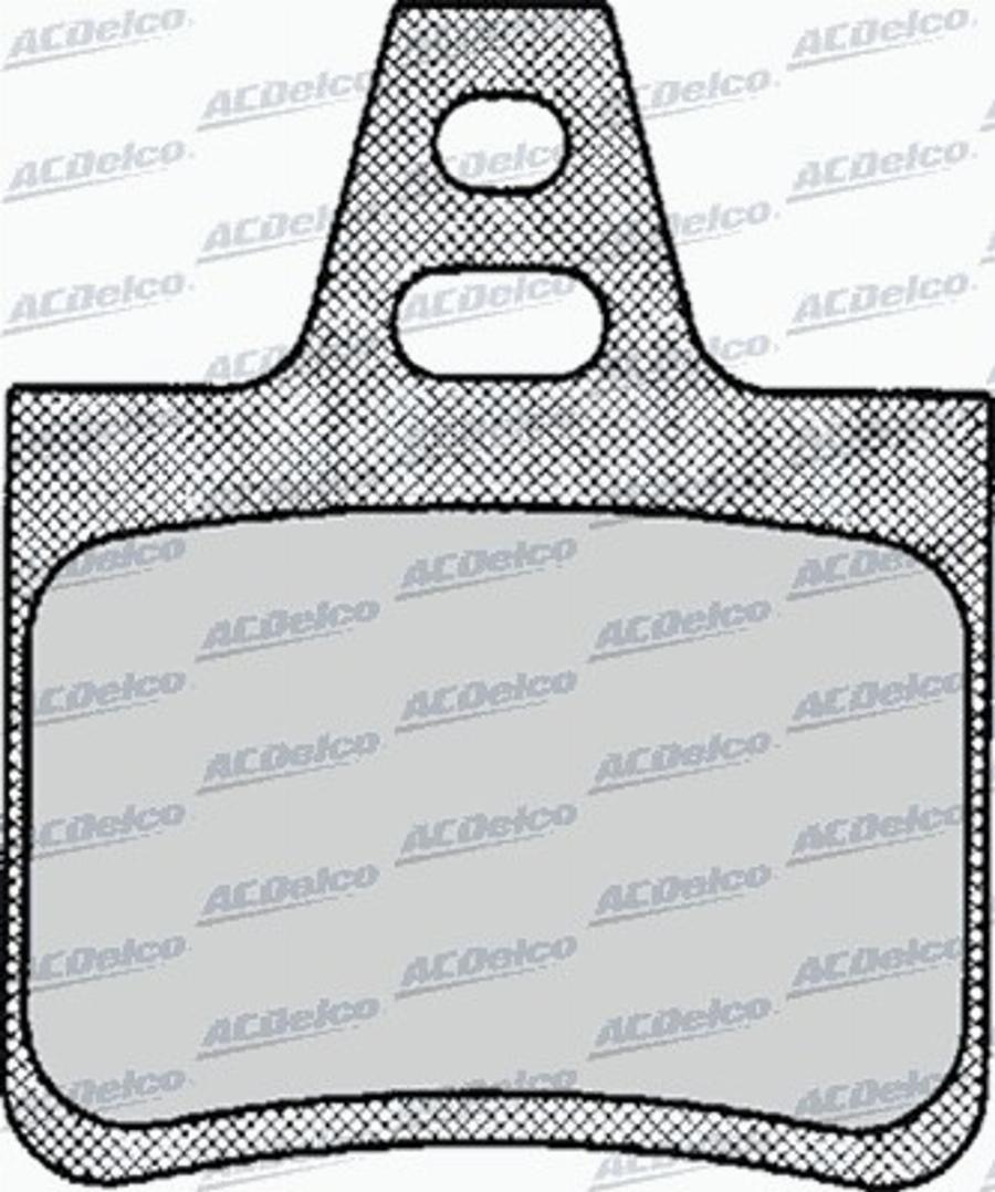 ACDelco AC450981D - Kit pastiglie freno, Freno a disco autozon.pro