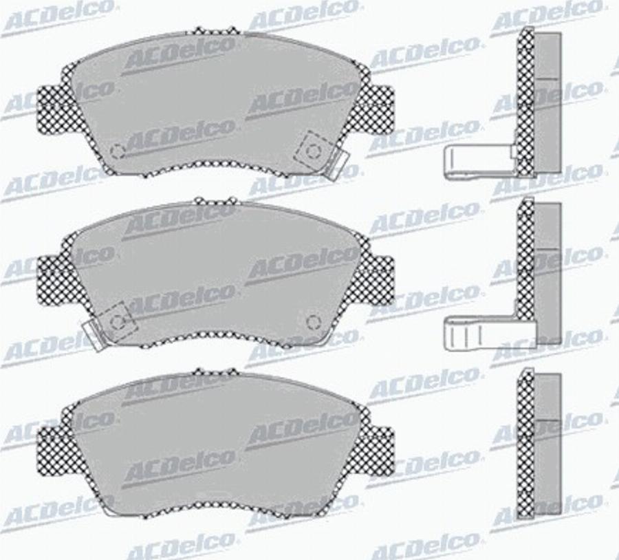 ACDelco AC453481D - Kit pastiglie freno, Freno a disco autozon.pro