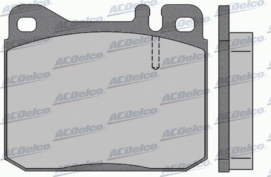 ACDelco AC467883D - Kit pastiglie freno, Freno a disco autozon.pro