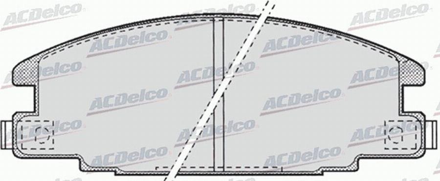 ACDelco AC486681D - Kit pastiglie freno, Freno a disco autozon.pro